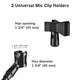 TheLAShop Mic Stand Boom Arm Adjustable Height 2'8" to 5'11" Image