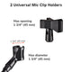 TheLAShop Mic Stand Boom Arm Adjustable Height 2'8" to 5'11" Image