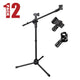 TheLAShop Mic Stand Boom Arm Adjustable Height 2'8" to 5'11", 10ct/pack Image
