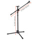 TheLAShop Mic Stand Boom Arm Dual Mic Mounts & Phone Holder 2'8" to 5'11"H