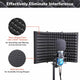 TheLAShop 3-Fold Studio Microphone Isolator Foam Panel Vocal Absorber Image