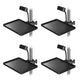 TheLAShop Plastic Utility Tray Mounts 9/16" to 1 3/4" Post/Pole, 4ct Image