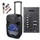 TheLAShop 12in Portable Active PA Speaker w/ Wireless Microphone Image