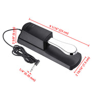 TheLAShop Piano-like Universal Sustain Pedal for Electric Piano Keyboards Image