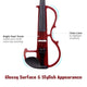 TheLAShop Full Size Electric Violin with Bow Headphone Case & Rosin Image