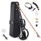 TheLAShop Full Size Electric Violin with Bow Headphone Case & Rosin, Black Image