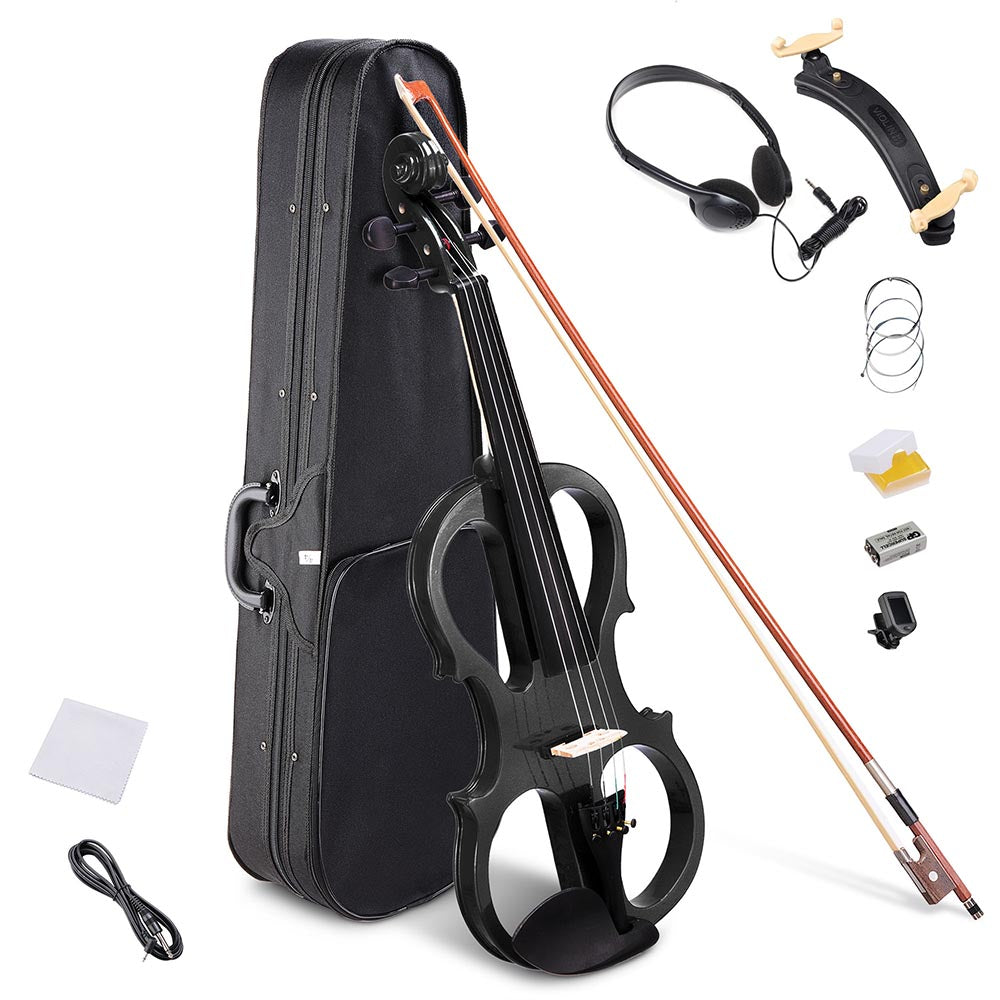 TheLAShop 4/4 Full Size Maple Silent Electric Violin