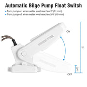 TheLAShop 12V Electric Bilge Pump Marine Boat Yacht, 3500GPH Image