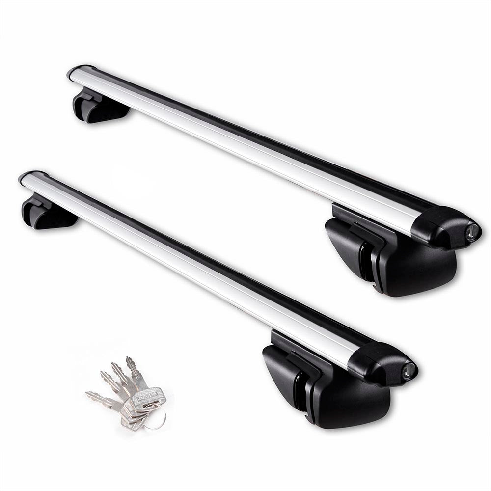 Car roof rack bars Universal Luggage Carrier Aluminum W/Lock Car roof rack bars Universal Luggage Carrier Aluminum W/Lock
