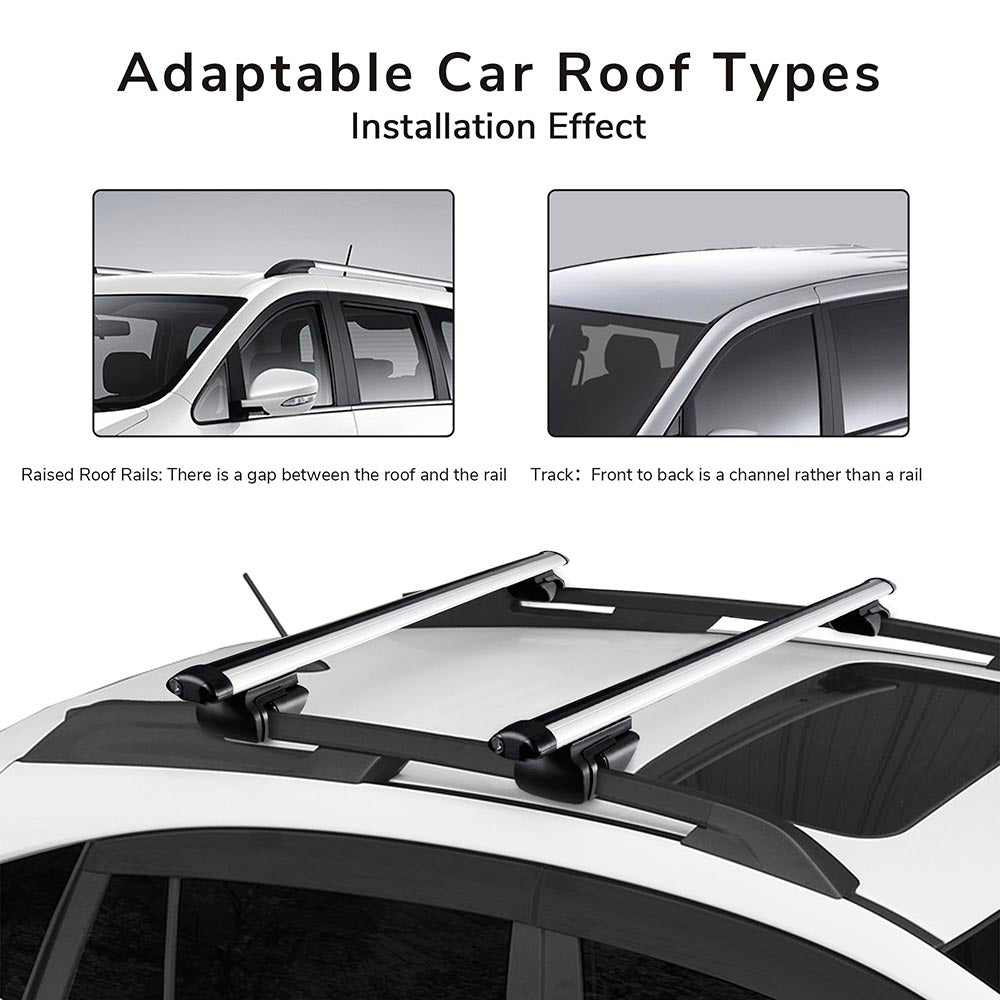 TheLAShop Universal 55 Car Top Cross Bars Luggage Cargo Roof Racks –