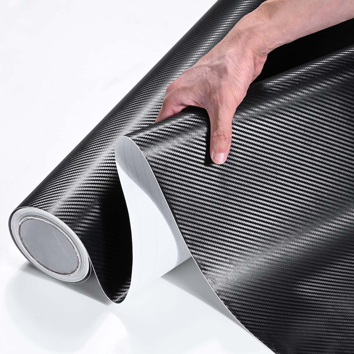 TheLAShop Carbon Fiber Wrap 3D Car Vinyl Roll Black(100ft, 50ft Option