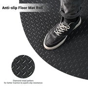 TheLAShop 5x13ft Garage Flooring Mat Diamond Rolls Vinyl Flooring