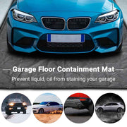 TheLAShop 8'6" x 20' Garage Containment Mat with Floor Squeegee Image