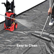 TheLAShop 7'9" x 16' Garage Containment Mat with Floor Squeegee Image