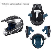 TheLAShop H-VEN30 Helmet Liner & Cheek Pads Set Image