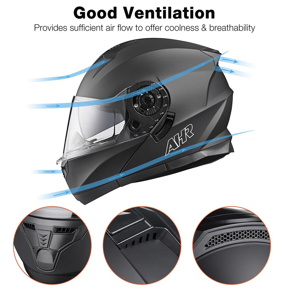 TheLAShop Modular Helmet RUN-M3 Flip Up DOT Matte Black TheLAShop Modular Helmet RUN-M3 Flip Up DOT Matte Black
