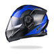TheLAShop Modular Helmet RUN-M3 Flip Up DOT Blue