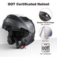 TheLAShop Modular Helmet RUN-M3 Flip Up DOT Matte Black