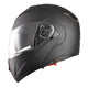 TheLAShop Helmet RUN-M Modular Helmet DOT Full Face Flip up Black