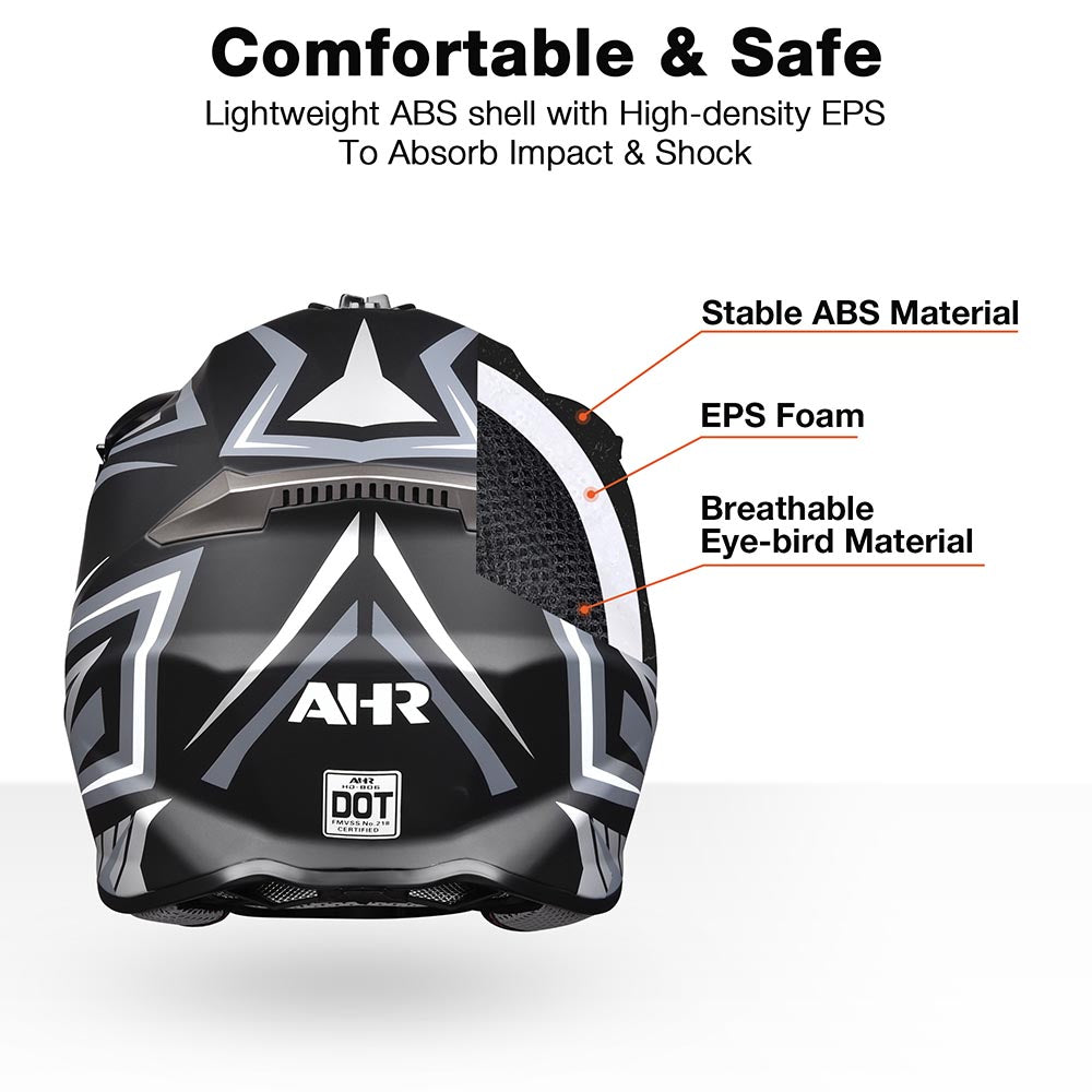 TheLAShop Black DOT Full Face Adult Offroad Helmet MX ATV Dirt Bike S- TheLAShop Black DOT Full Face Adult Offroad Helmet MX ATV Dirt Bike S-