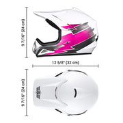 TheLAShop H-VEN12 Youth Dirt Bike Helmet DOT Pink Image