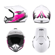 TheLAShop H-VEN12 Youth Dirt Bike Helmet DOT Pink Image