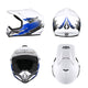 TheLAShop H-VEN12 Youth Dirt Bike Helmet DOT Blue Image