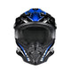 TheLAShop Black Blue Dirt Bike Helmet Full Face DOT Lightweight, M(57-58cm) Image