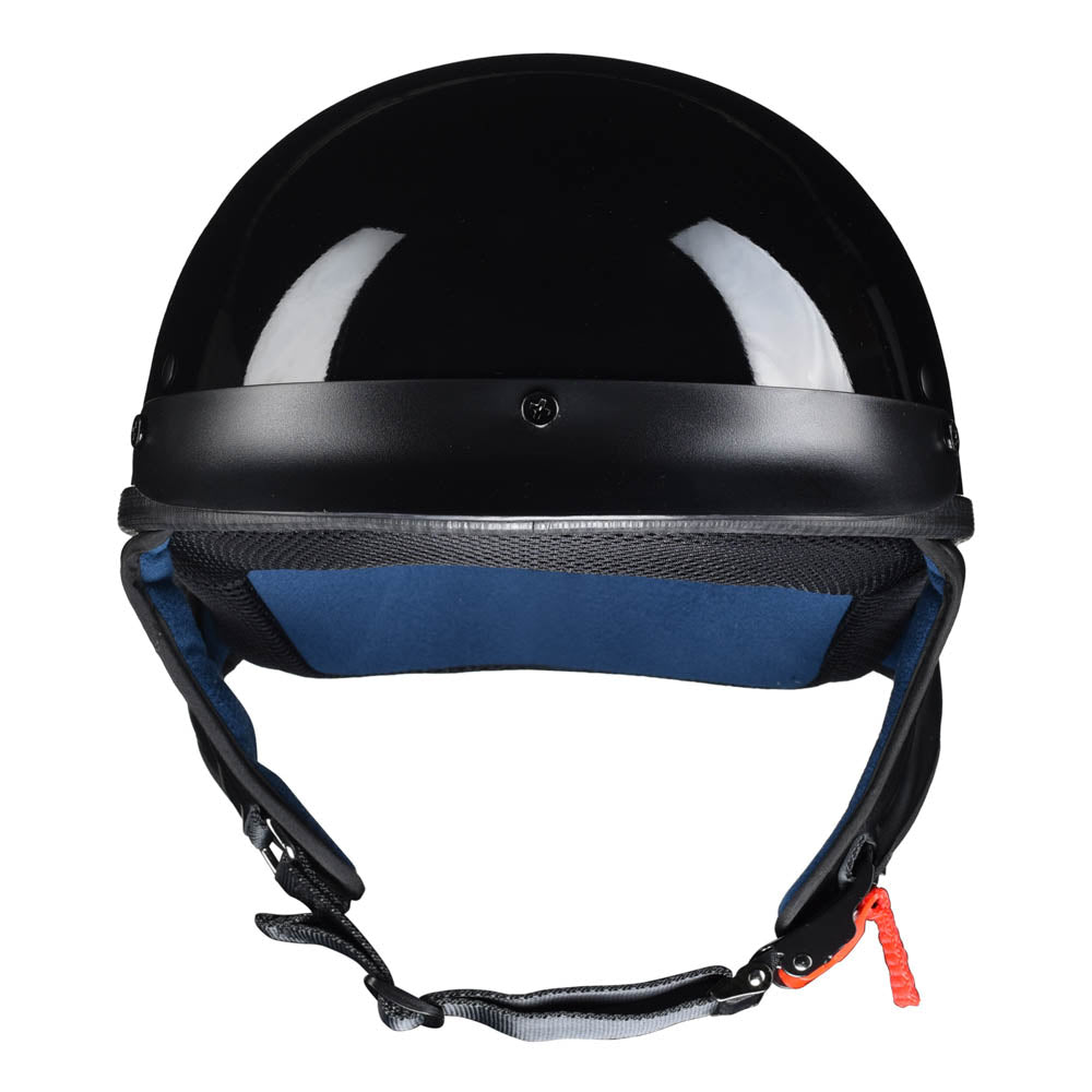 dot motorcycle half face helmet hy-809 TheLAShop Helmet RUN-C Half Helmet DOT Glossy Black