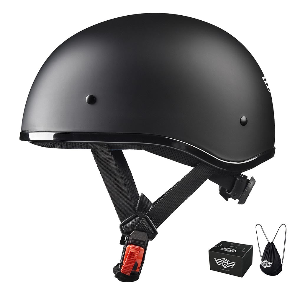 TheLAShop Helmet RUN-C Half Helmet DOT Matt Black S M L XL TheLAShop Helmet RUN-C Half Helmet DOT Matt Black S M L XL