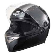 TheLAShop DOT Full Face Motorcycle Helmet Dual Visor ABS Shell Black Image