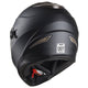 TheLAShop DOT Full Face Motorcycle Helmet Dual Visor ABS Shell Matte Black Image