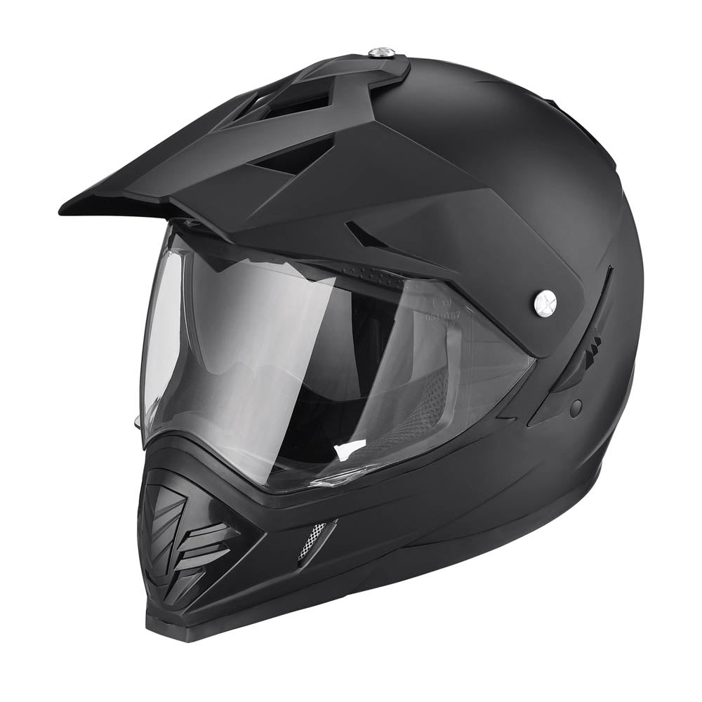 TheLAShop Full Face Dirt Bike Helmet DOT Offroad MX ATV Black