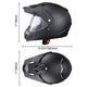 TheLAShop Full Face Dirt Bike Helmet DOT Offroad MX ATV Black