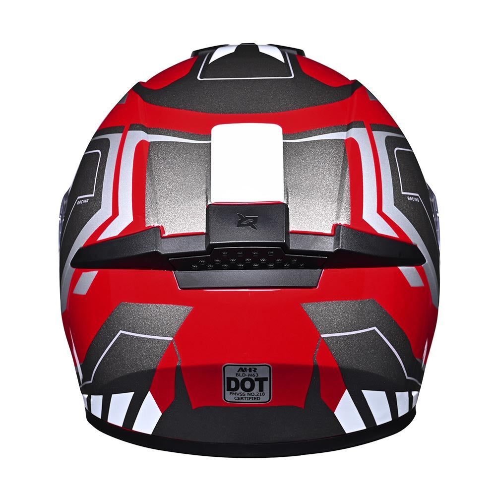 dot motorcycle helmets full face red and black TheLAShop Motorcycle Helmet RUN-F3 Full Face Helmet DOT Red
