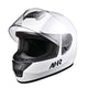 TheLAShop Motorcycle Helmet RUN-F3 Full Face Helmet DOT White Image