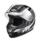 TheLAShop Motorcycle Helmet RUN-F3 Full Face Helmet DOT Black Gray Image