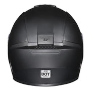 TheLAShop Motorcycle Helmet RUN-F3 Full Face Helmet DOT Matt Black, L(59-60cm) Image