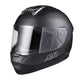 TheLAShop Motorcycle Helmet RUN-F3 Full Face Helmet DOT Matt Black, XXL(63-64cm) Image