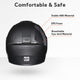 TheLAShop Motorcycle Helmet RUN-F3 Full Face Helmet DOT Matt Black Image