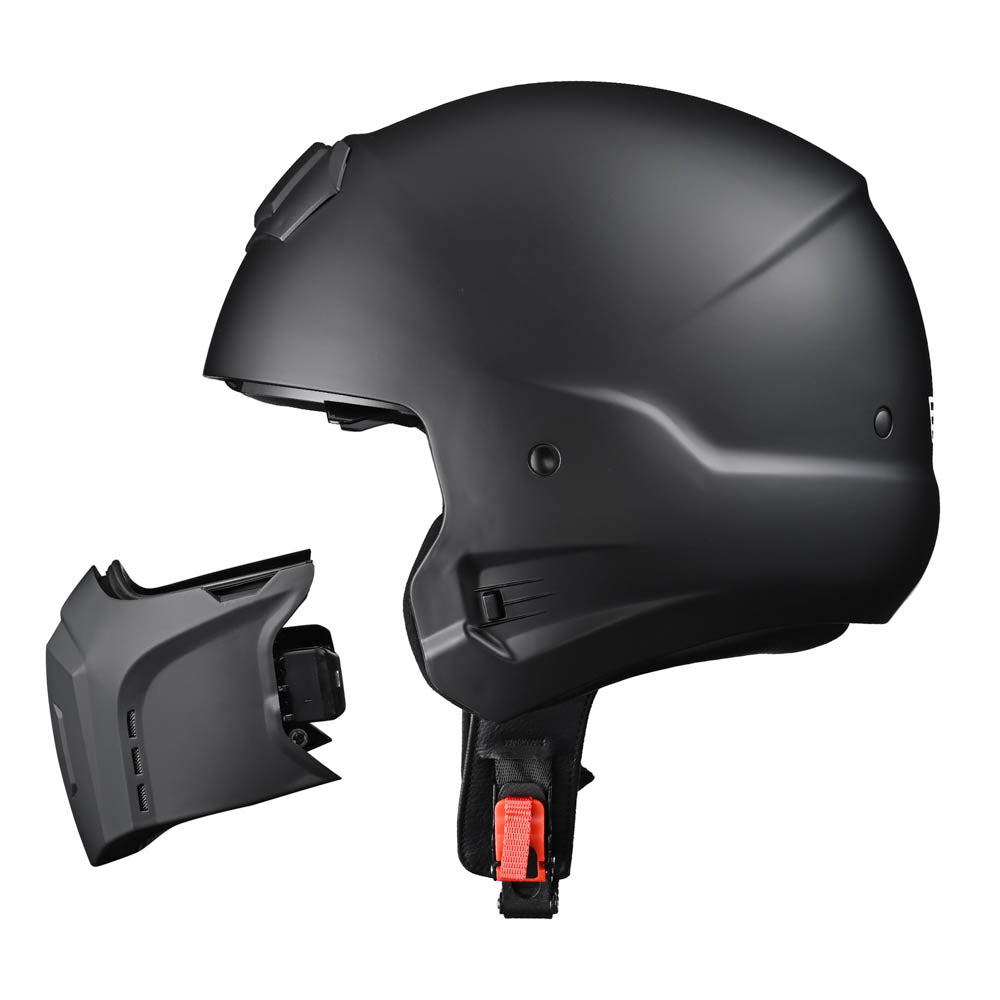 62cm motorcycle helmet TheLAShop Helmet RUN-O6 Open Face Helmet with Visor DOT