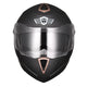 TheLAShop Bluetooth Motorcycle Helmet Black DOT Full Face, L(59-60cm) Image