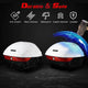 TheLAShop Motorcycle Trunk with Backrest Scooter Top Case Gloss White Image