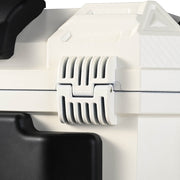 TheLAShop Rectangular Motorcycle Trunk with Backrest Scooter Top Case White Image