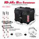 TheLAShop Rectangular Motorcycle Trunk with Backrest Scooter Top Case Image