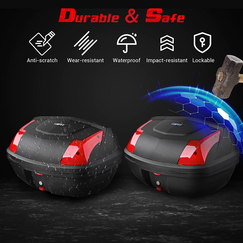 TheLAShop Motorcycle Trunk Top Case Scooter Luggage Storage