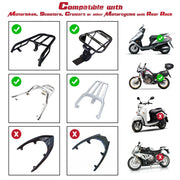 TheLAShop Motorcycle Trunk Scooter Top Case Quick Release Black Image