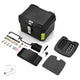 TheLAShop Rectangular Motorcycle Trunk with Backrest Scooter Top Case, 36L Image