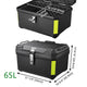 TheLAShop Rectangular Motorcycle Trunk with Backrest Scooter Top Case Image
