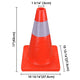 TheLAShop 18" Traffic Cones 4 Pcs Safety PVC Reflective Collar Image